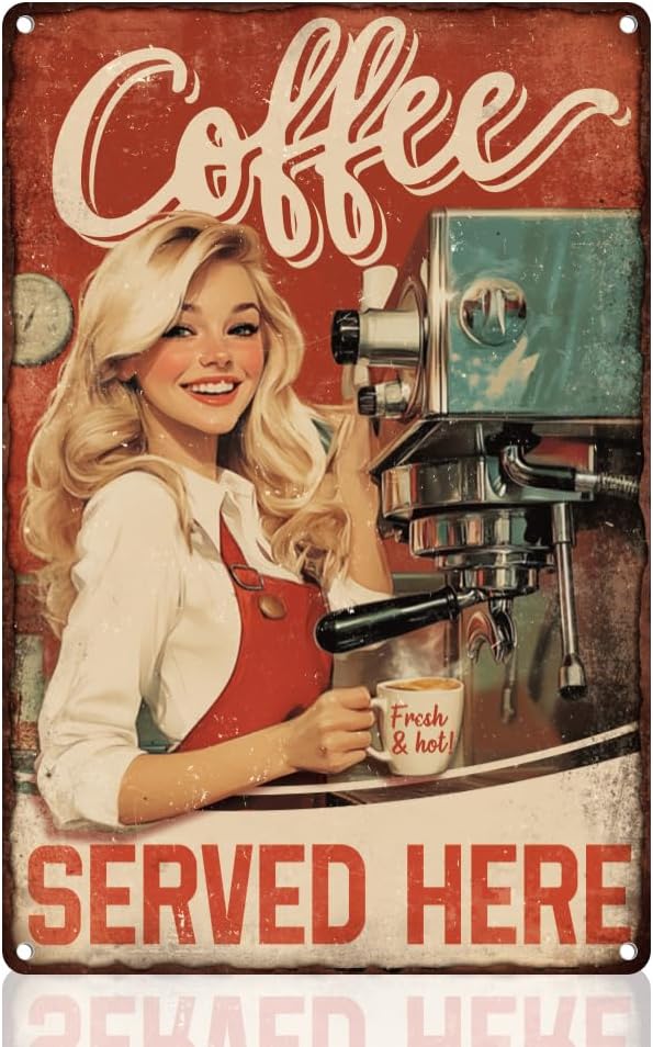 Home Bar And Coffee - Coffee Bar Wall Decor Sign,Coffee Served