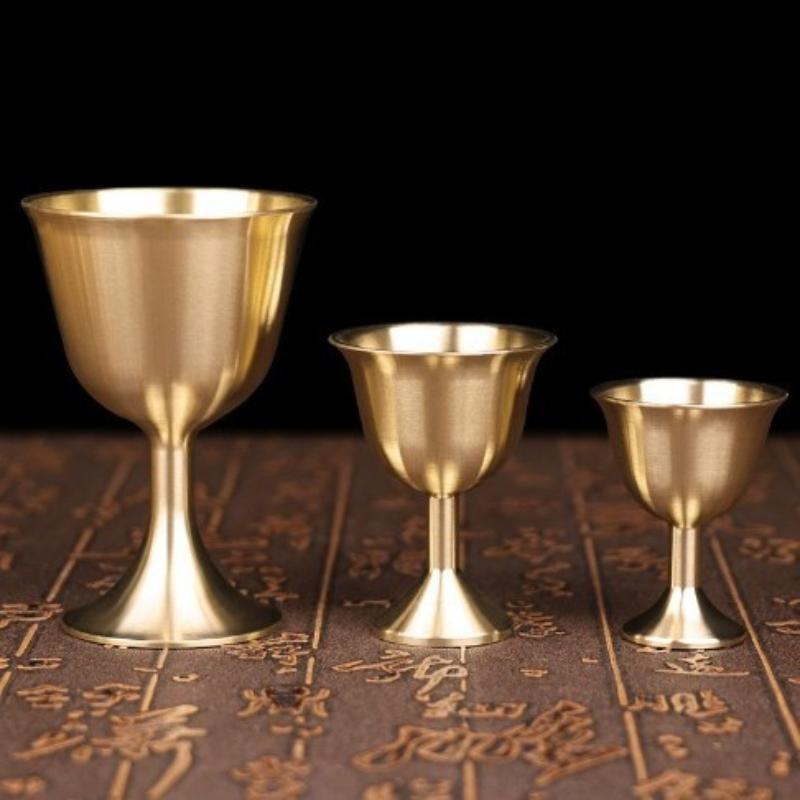 Old Fashioned Glass - 【S/M/L Vintage Brass Mug Red Wine