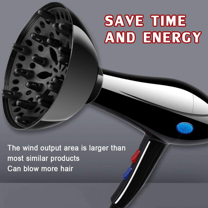 Home Barber - Universal Hairdryer Diffuser Cover Adjustable Black