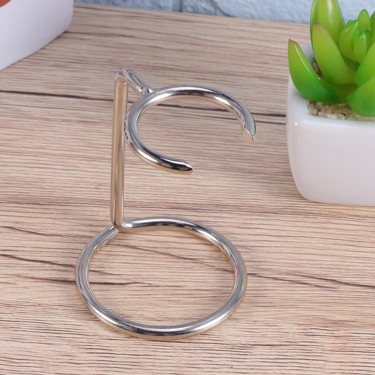 Home Barber - Stainless Steel Shaving Brush Stand Holder