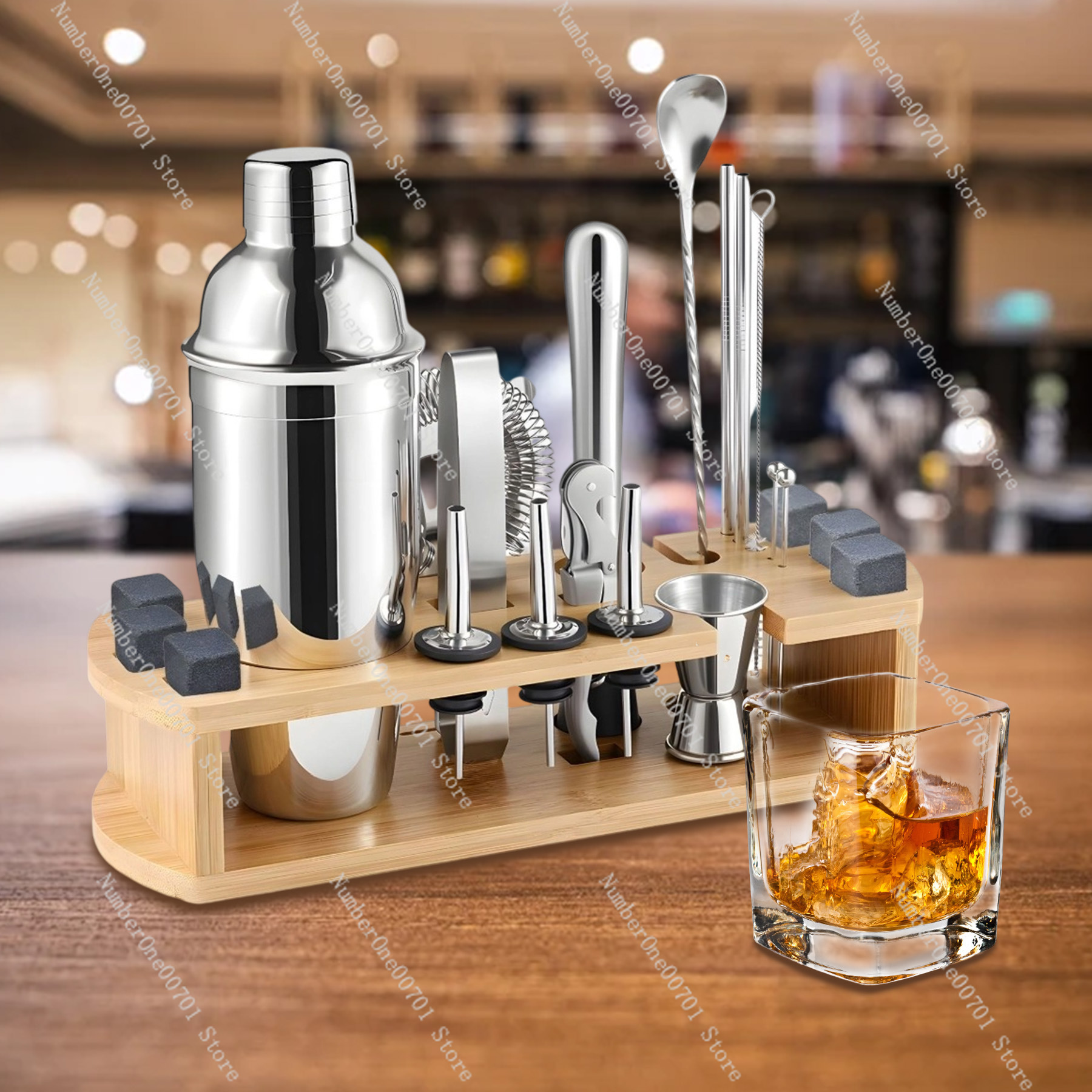 Boston Shaker Set - Stainless Steel Cocktail Shaker Set, Bar
