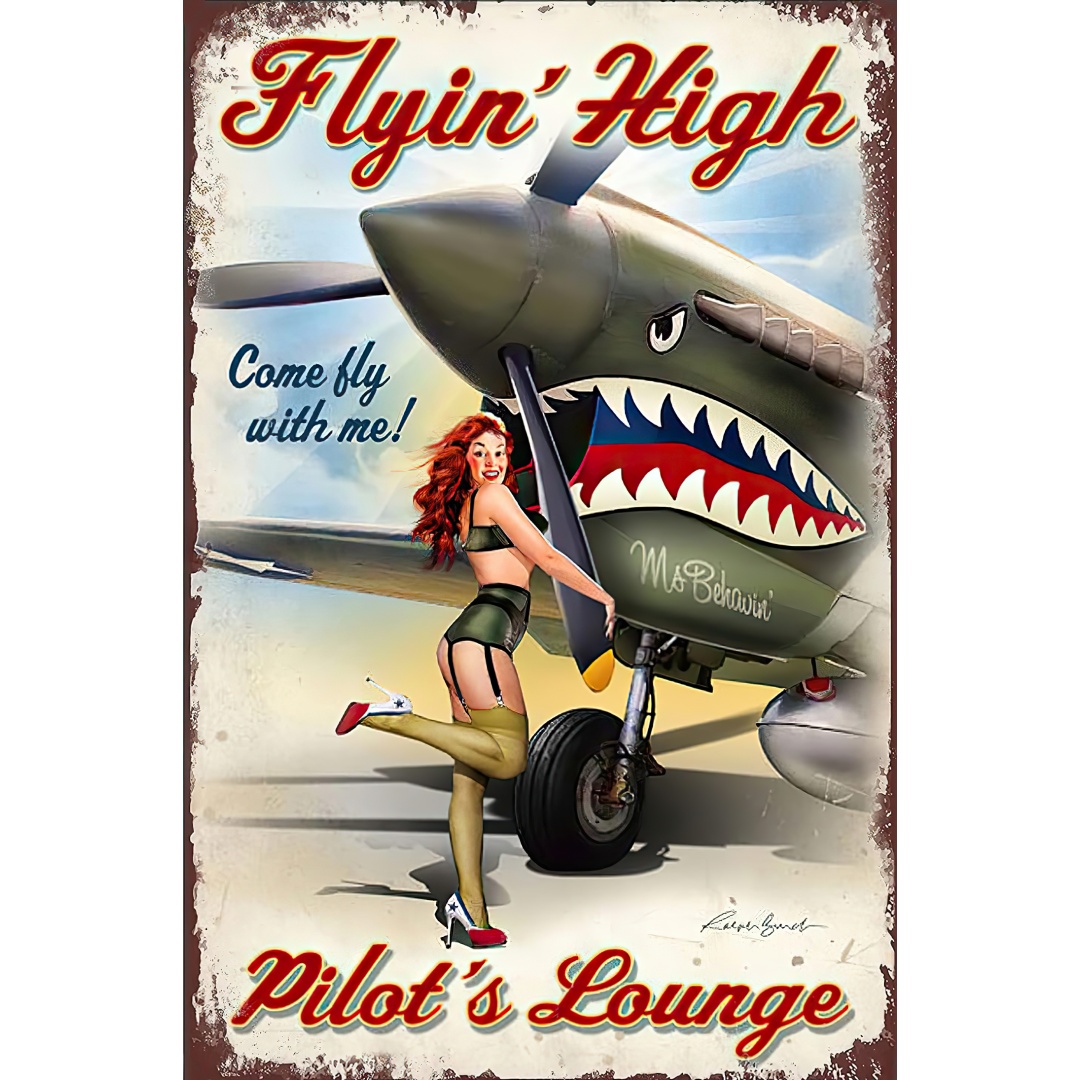 Home Bar Lounge - Vintage Metal Tin Sign Pin up