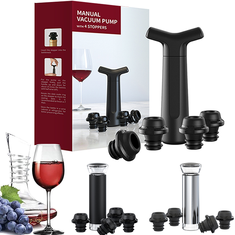 Vacuum Wine Stoppers Vacuum Pu - Wine Preservation Pump のレビューと価格