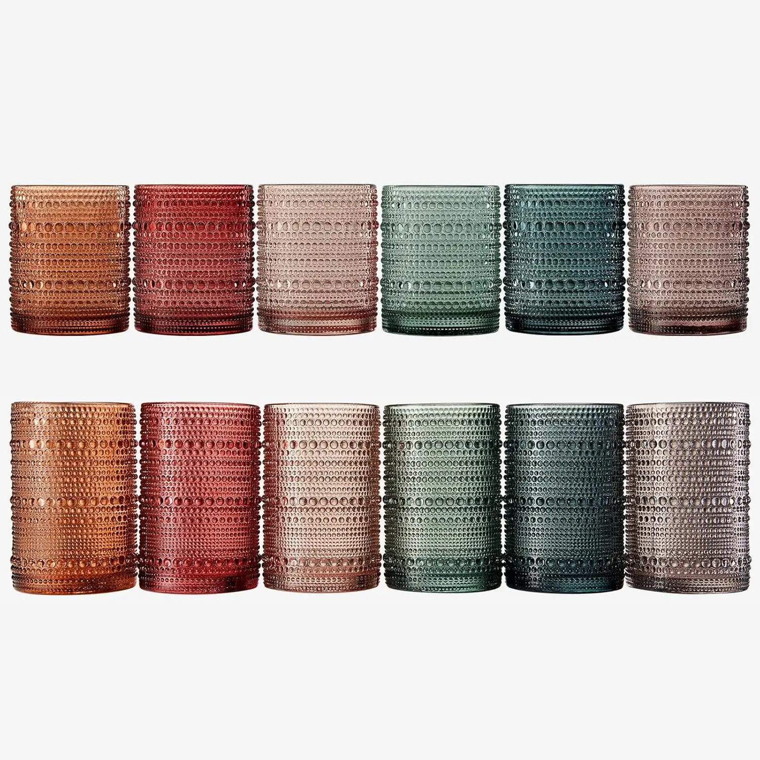 Hobnail Beaded Highball Drinki - Old Fashioned Glass のレビューと価格