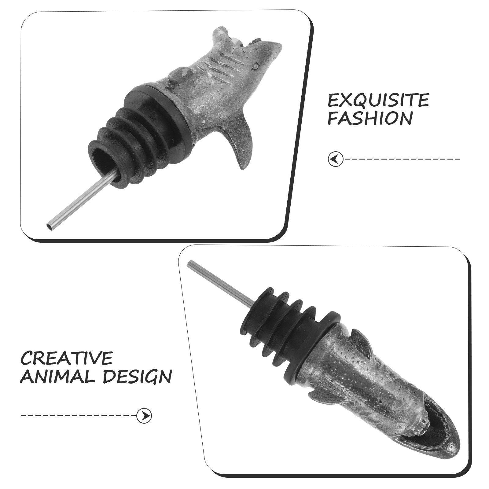 Liquor Bottle Pourer Shark Win - Speed Pourer Cap のレビューと価格