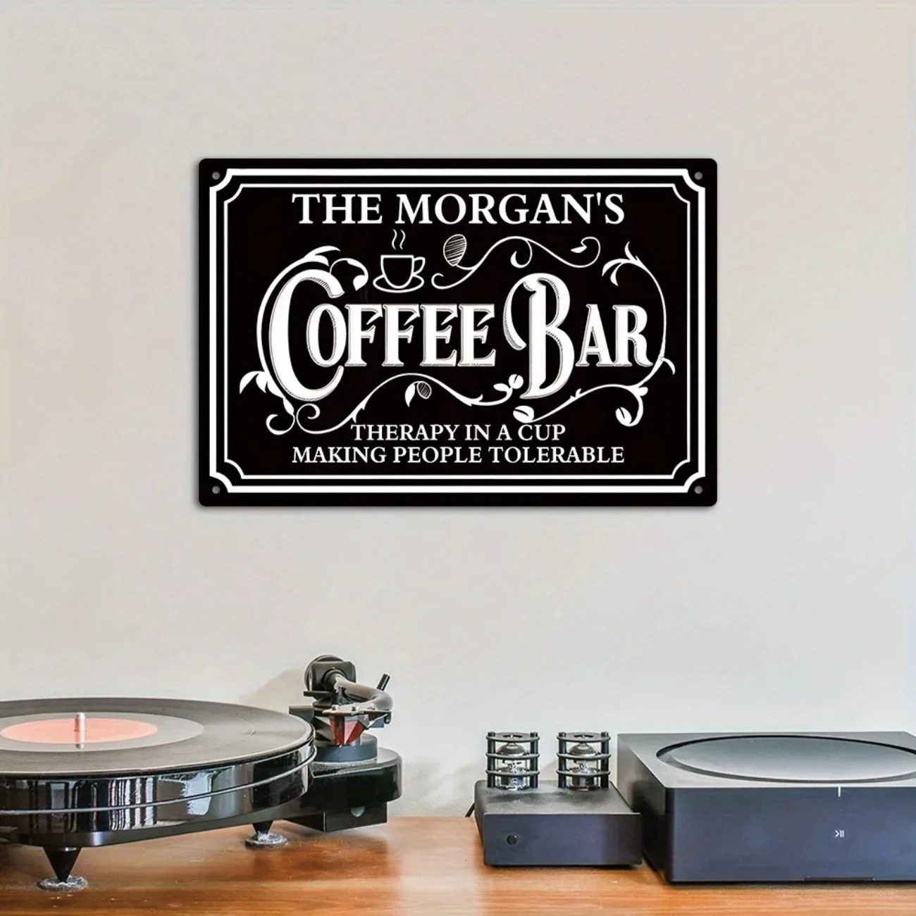 1PC Custom Text The Morgan's C - Home Bar And Kitchen のレビューと価格