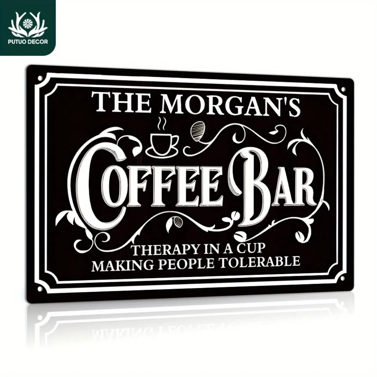 1PC Custom Text The Morgan's C - Home Bar And Kitchen のレビューと価格