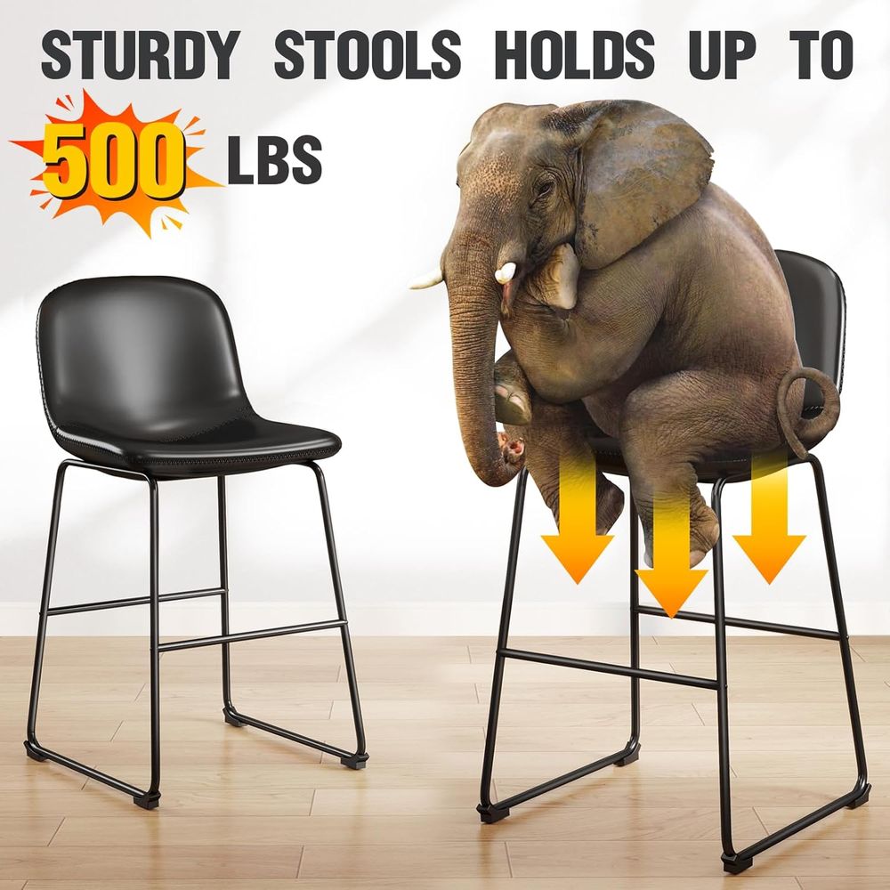 4-Piece Leather Dining Chairs  - Home Bar And Counter のレビューと価格