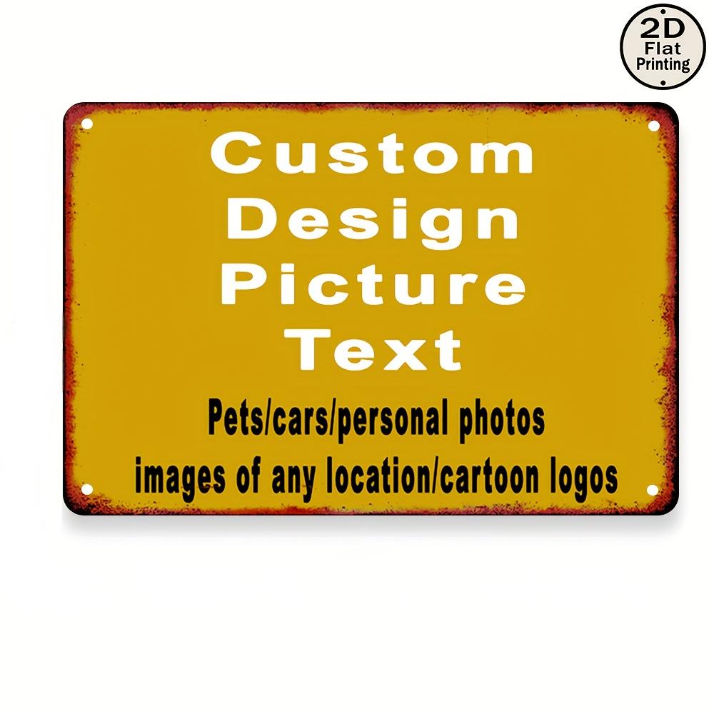 1PC Custom Photo Text 2D Iron  - Home Bar Signs のレビューと価格