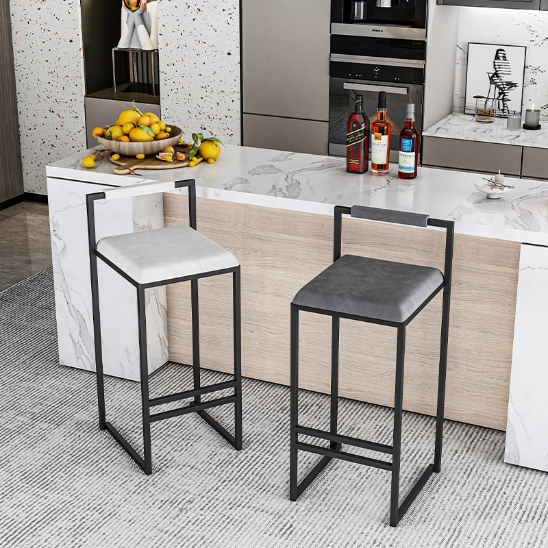 Nordic Velvet Black Bar Chairs - Home Bar Lounge のレビューと価格