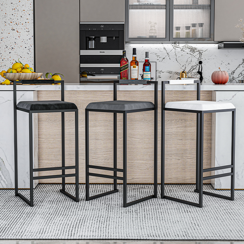 Nordic Velvet Black Bar Chairs - Home Bar Lounge のレビューと価格
