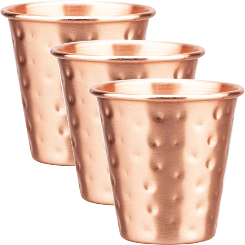 3Pcs New 60ml 100% Copper Cups - Mule Copper Mug のレビューと価格
