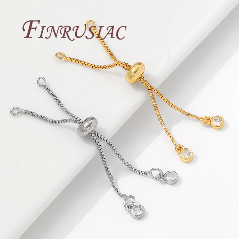 18K Gold Plated Box Chain Exte - Bar Cart Gold のレビューと価格