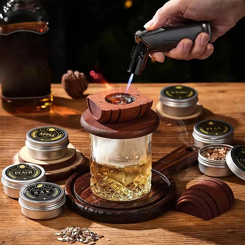 Wooden Cocktail Smoker Kit Smo - Smoking Gun Kit のレビューと価格