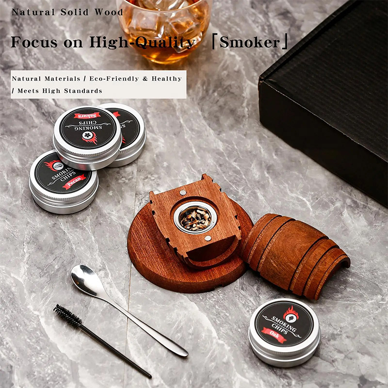 Wooden Cocktail Smoker Kit Smo - Smoking Gun Kit のレビューと価格