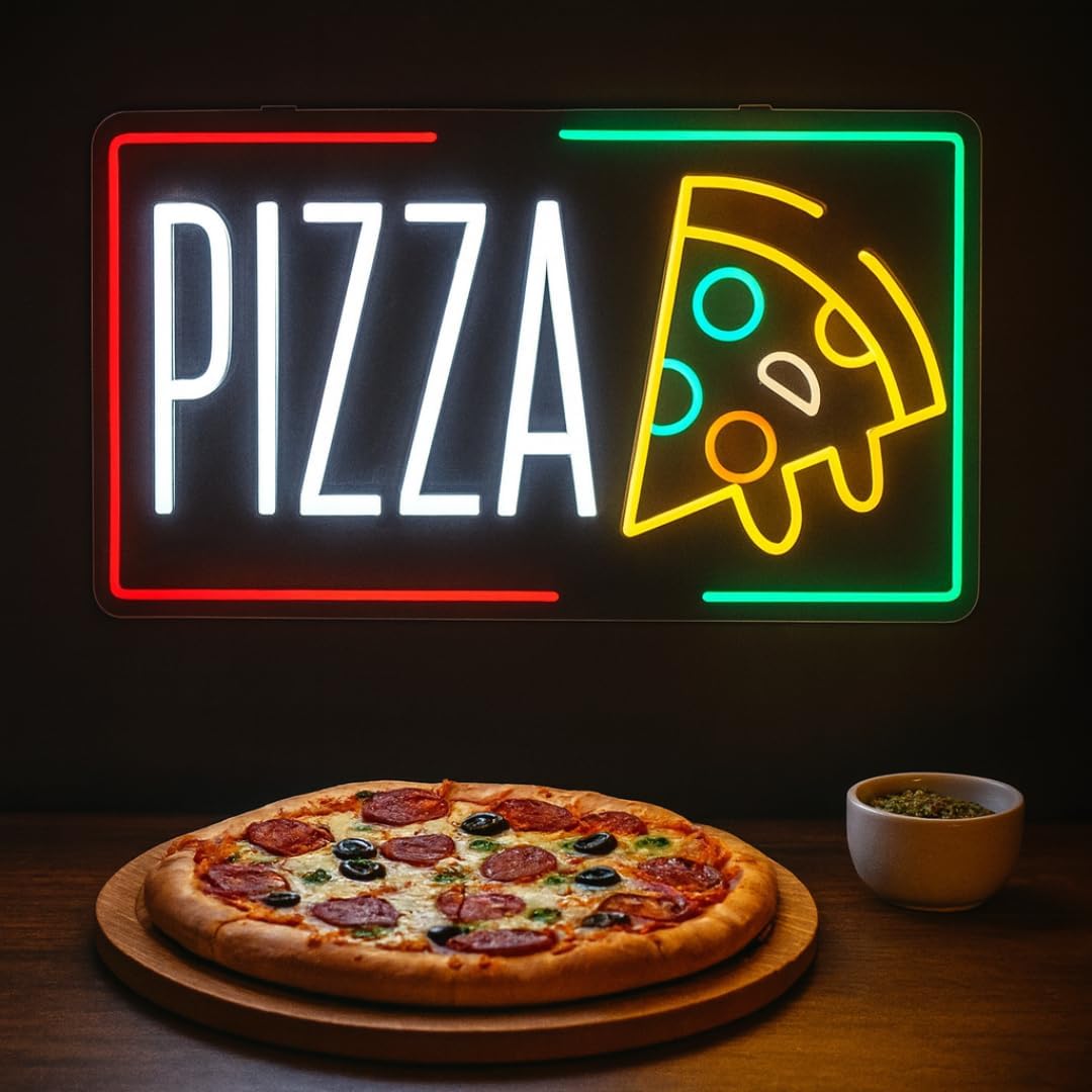 Pizza Neon Sign Business USB L - Home Bar Signs のレビューと価格