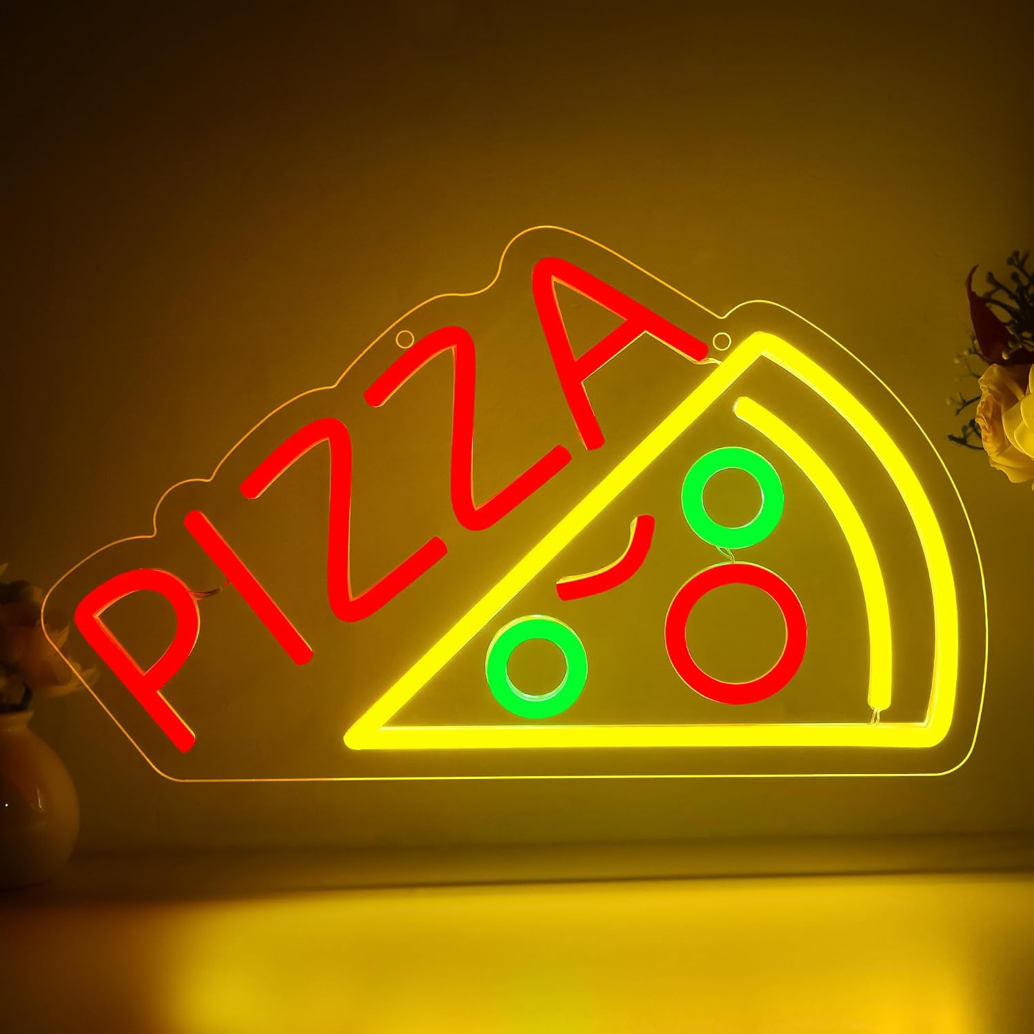 Pizza Neon Sign Business USB L - Home Bar Signs のレビューと価格