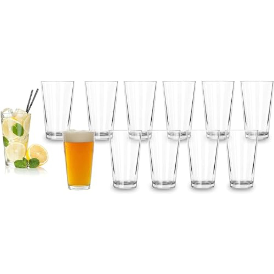 Bulk Classic Premium Beer Pint - Highball Glass Set のレビューと価格