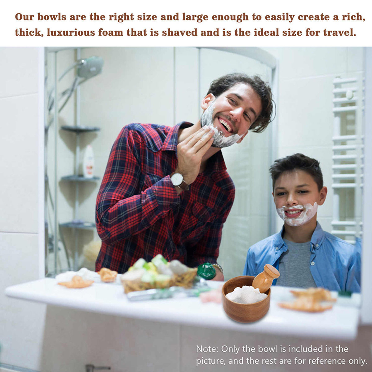 Wooden Men Shaving Bowl Light  - Home Barber のレビューと価格
