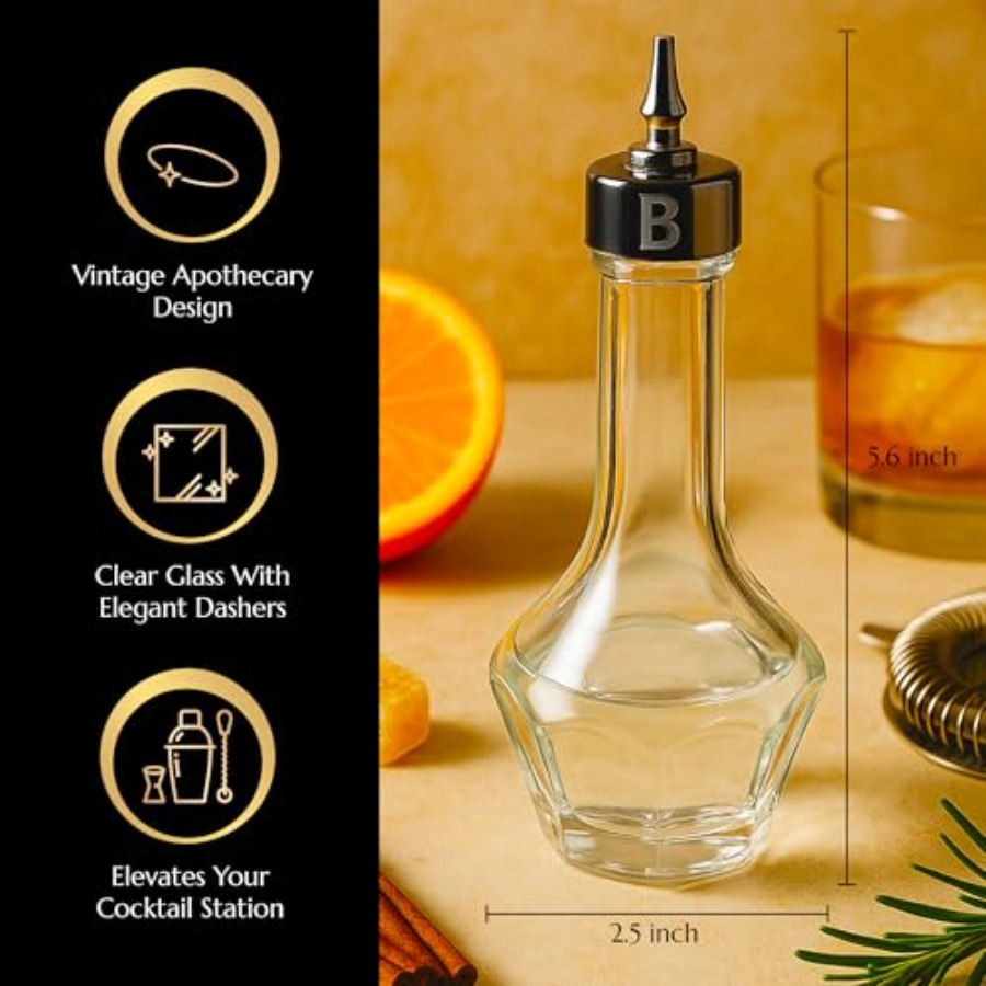 Bitters Bottle 90ml Glass Dash - Bitters Bottle Set のレビューと価格