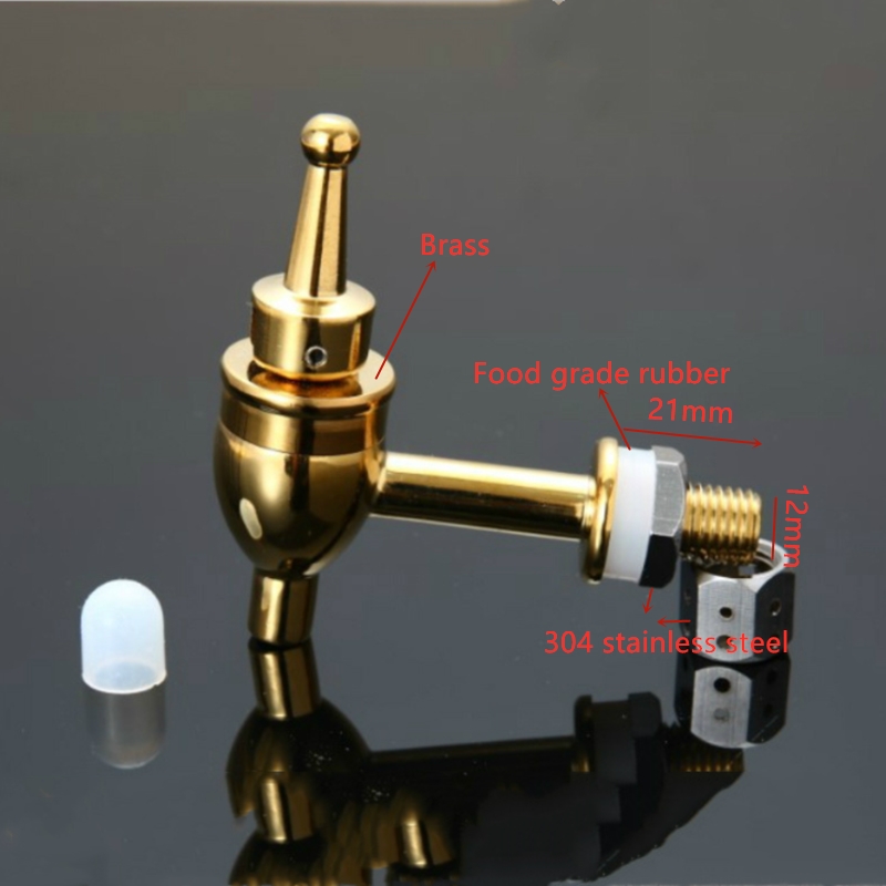 Copper Wine Barrel Spigot Beve - Home Bar And Fridge のレビューと価格