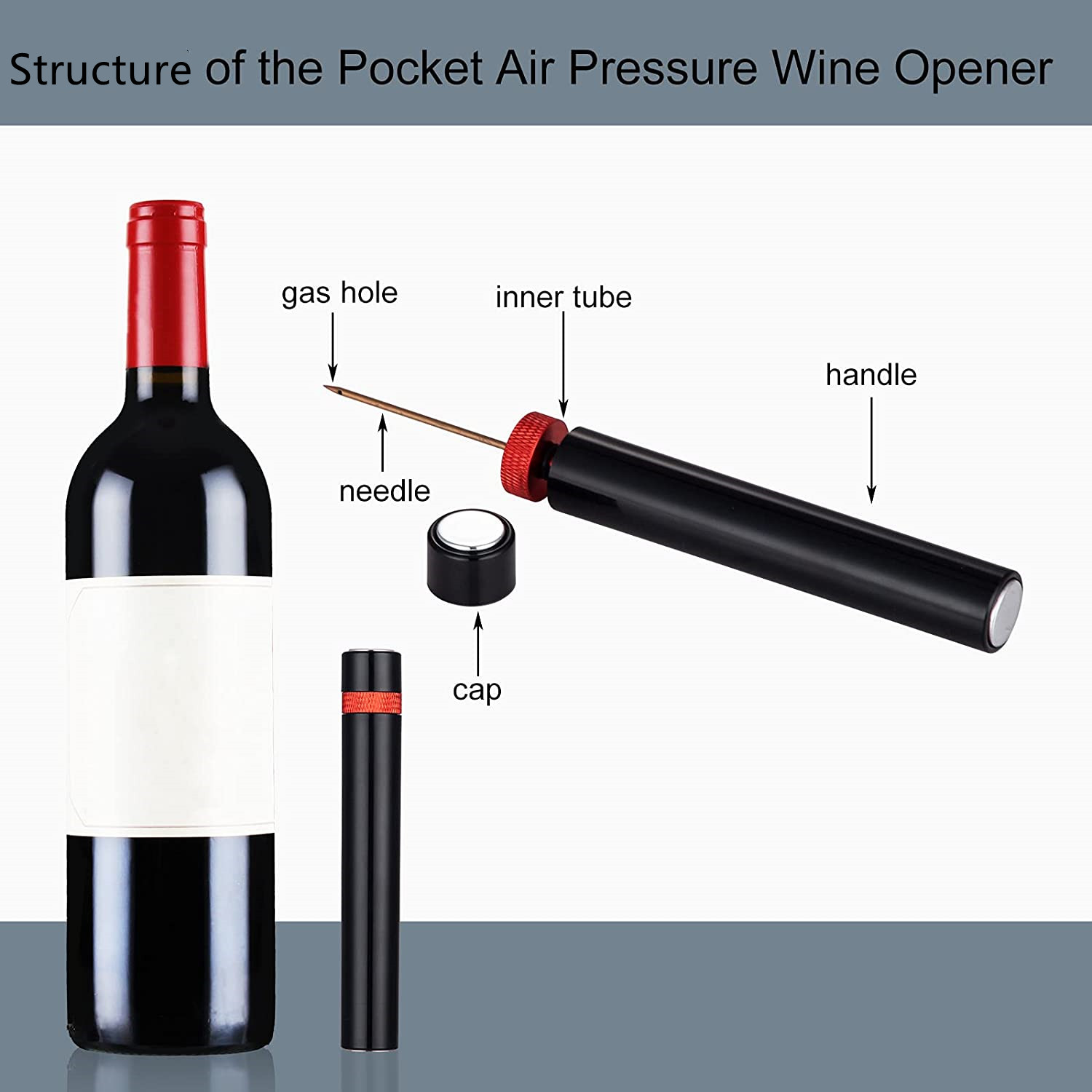 Portable Wine Bottle Opener, A - Wine Preservation Pump のレビューと価格
