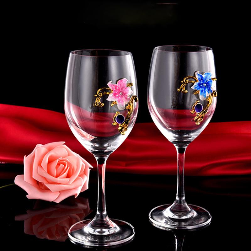 Elegant Enamel Red Wine Glasse - Highball Glass Set のレビューと価格