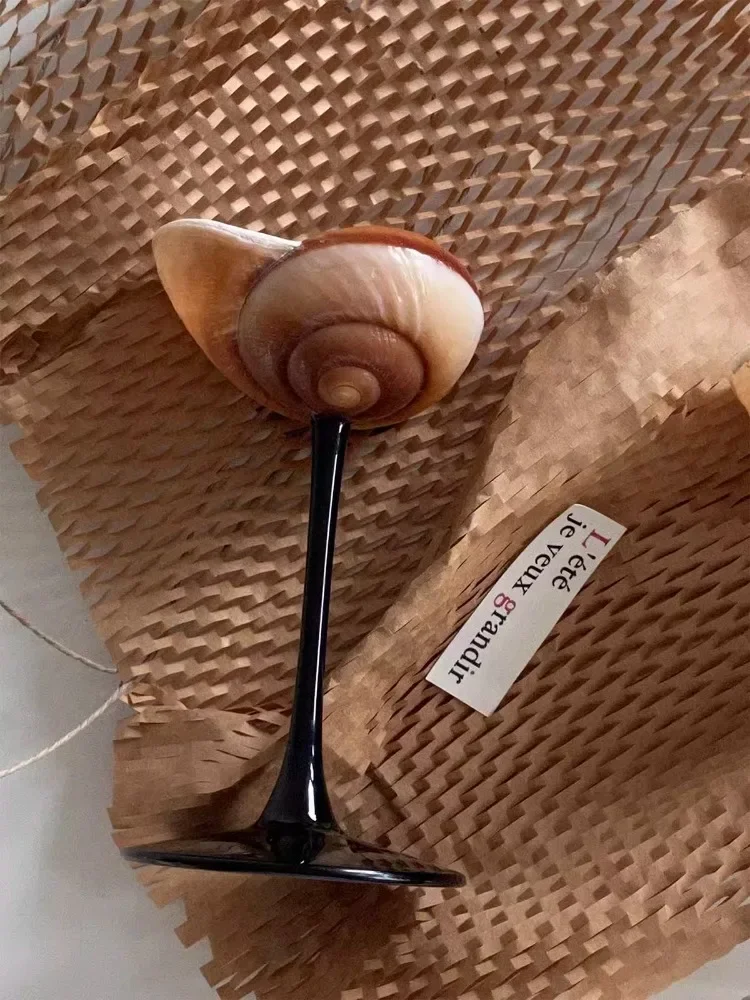 Natural Conch Wine Glass Bar a - Home Bar Shelf のレビューと価格