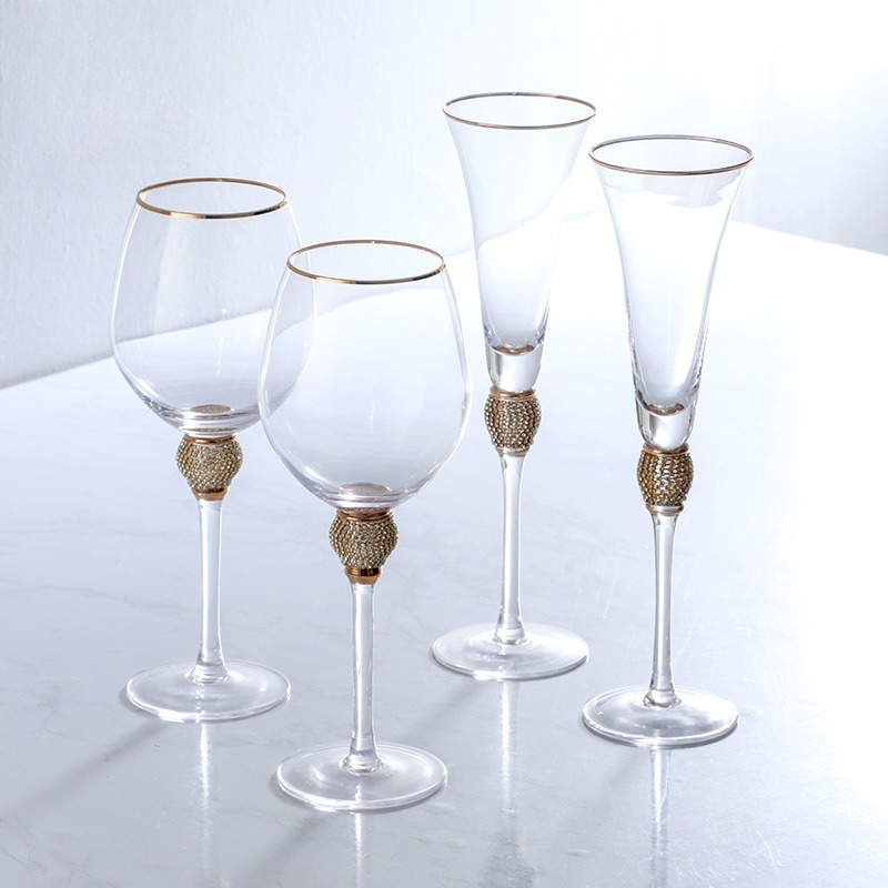 Luxury Diamond Gold Rim Highba - Highball Glass Set のレビューと価格