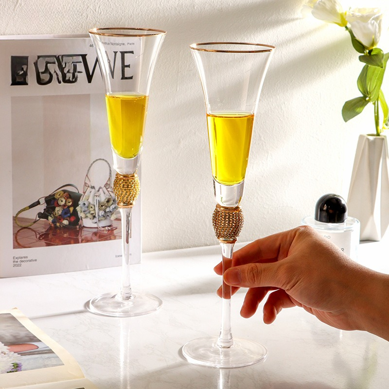 Luxury Diamond Gold Rim Highba - Highball Glass Set のレビューと価格