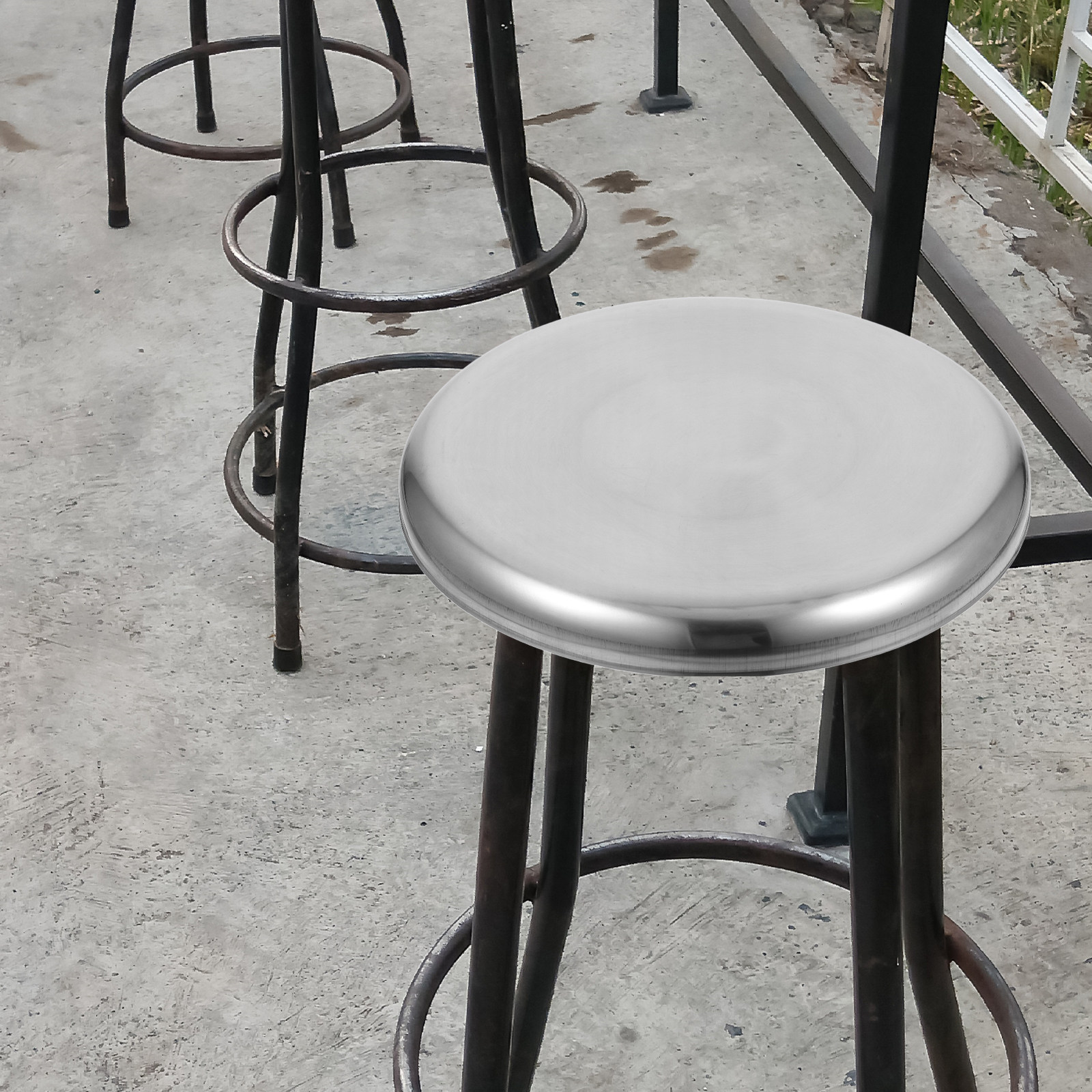Round Stainless Steel Seat Rep - Home Bar Seating のレビューと価格