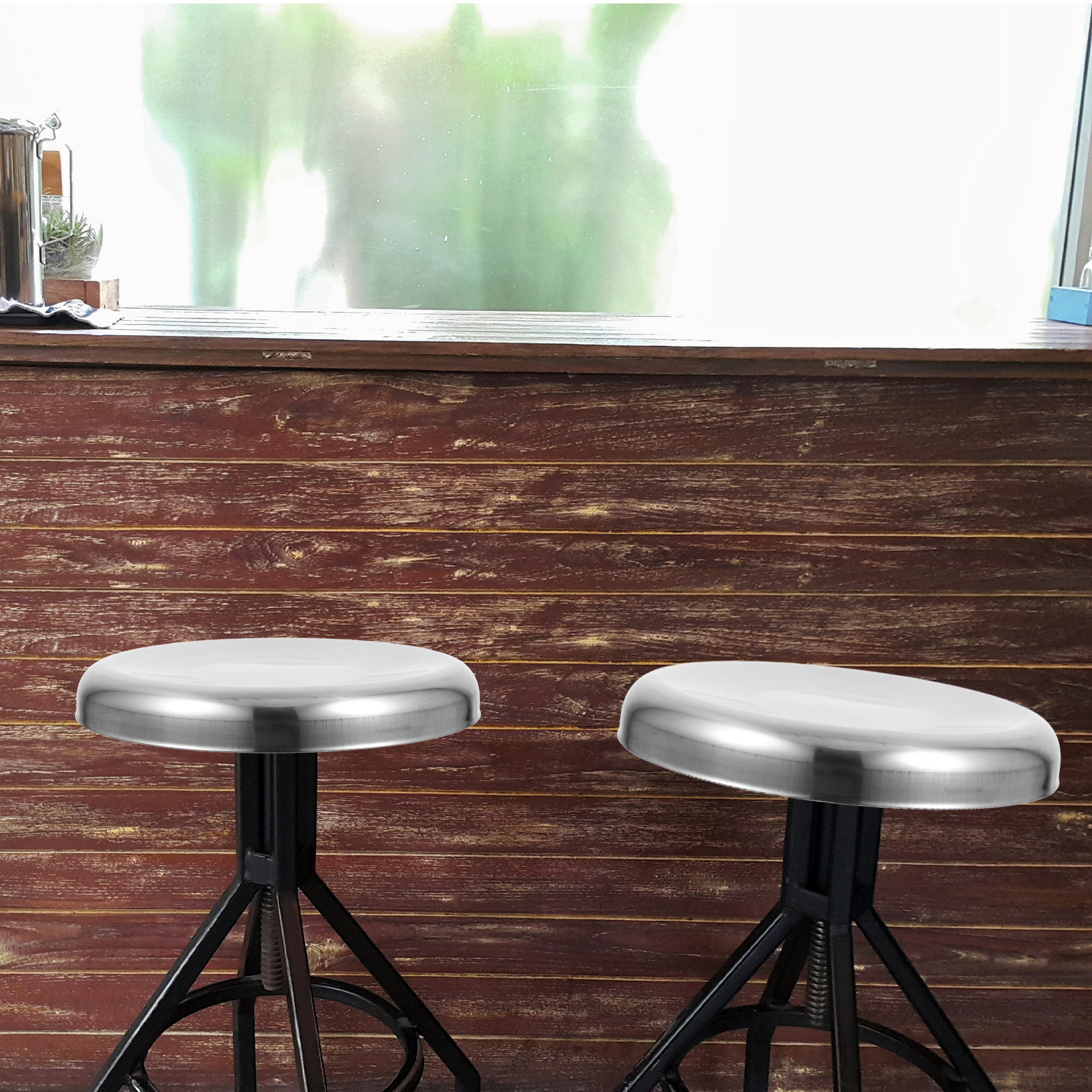 Round Stainless Steel Seat Rep - Home Bar Seating のレビューと価格