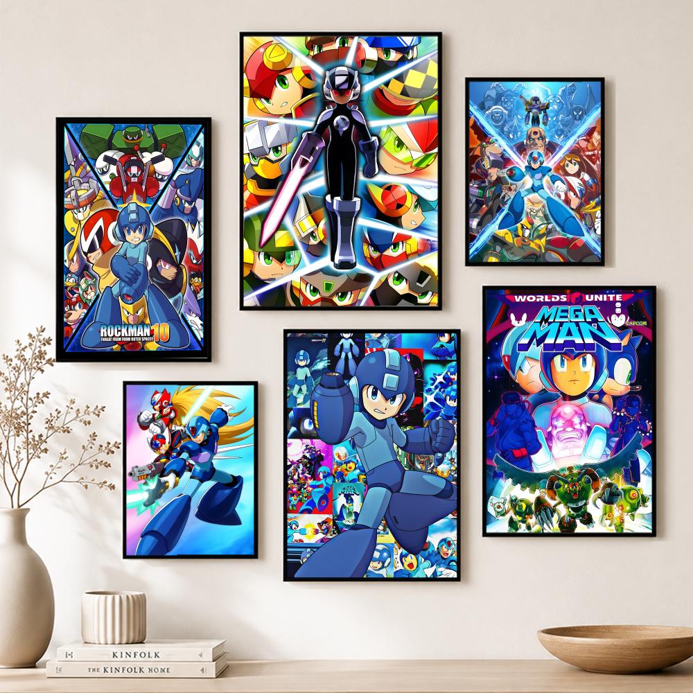 Classic Mega Man Poster Paper  - Home Bar And Theater のレビューと価格