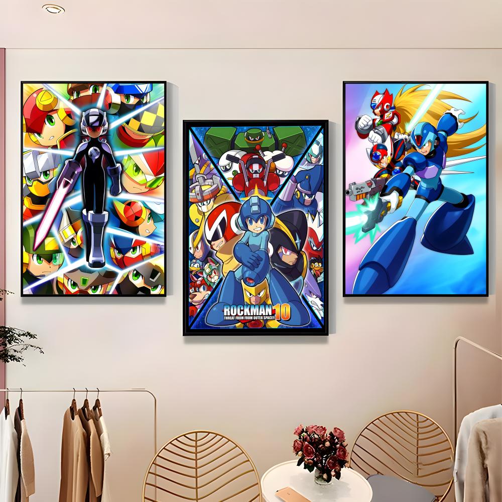 Classic Mega Man Poster Paper  - Home Bar And Theater のレビューと価格