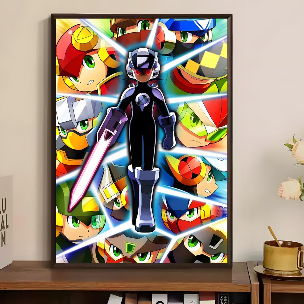 Classic Mega Man Poster Paper  - Home Bar And Theater のレビューと価格