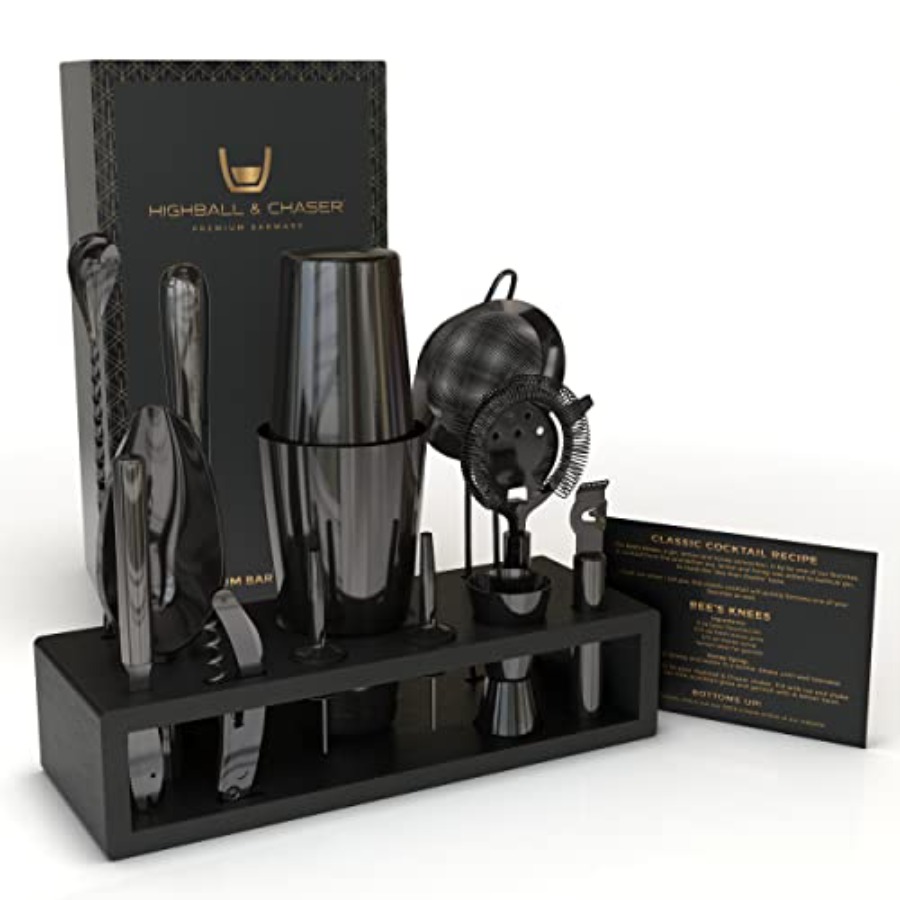 13-Piece Gunmetal Black Stainl - Boston Shaker Set のレビューと価格