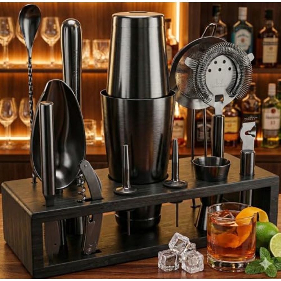 13-Piece Gunmetal Black Stainl - Boston Shaker Set のレビューと価格