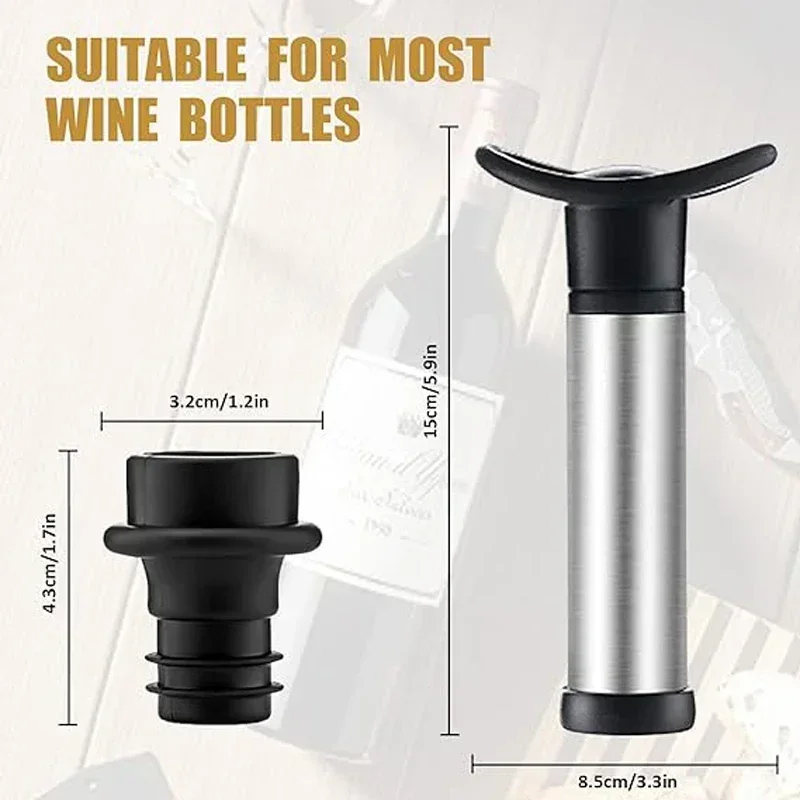 Vacuum Wine Pump Kit with Wine - Wine Preservation Pump のレビューと価格