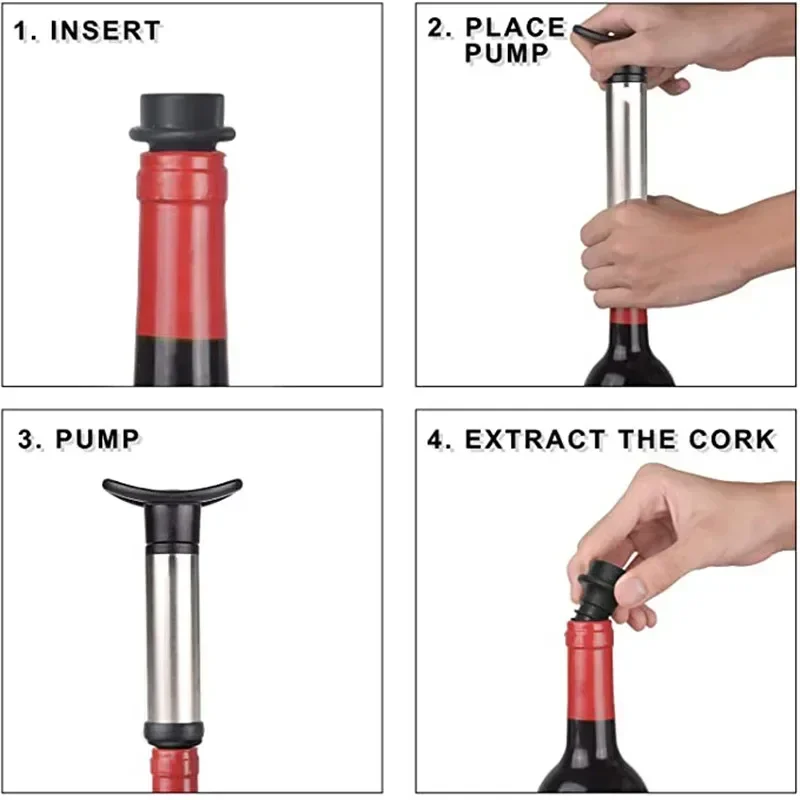Vacuum Wine Pump Kit with Wine - Wine Preservation Pump のレビューと価格