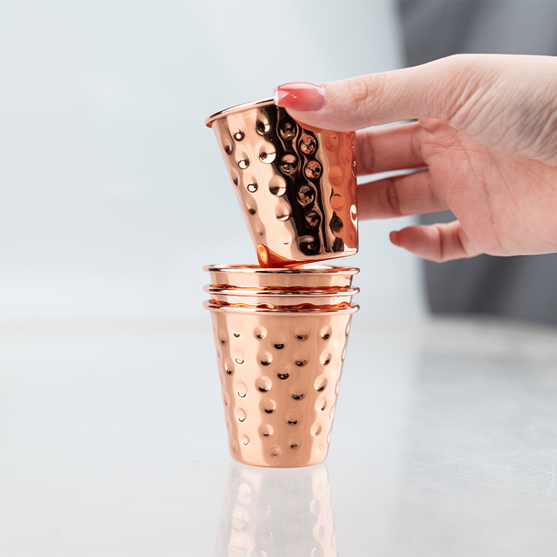 Hammered Copper Shot Glass 60m - Mule Copper Mug のレビューと価格