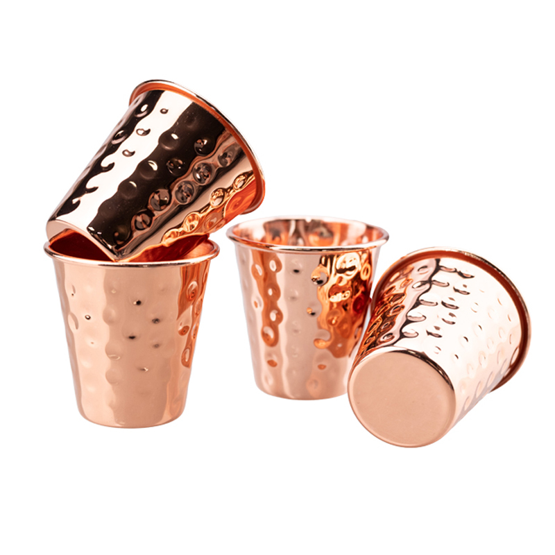 Hammered Copper Shot Glass 60m - Mule Copper Mug のレビューと価格
