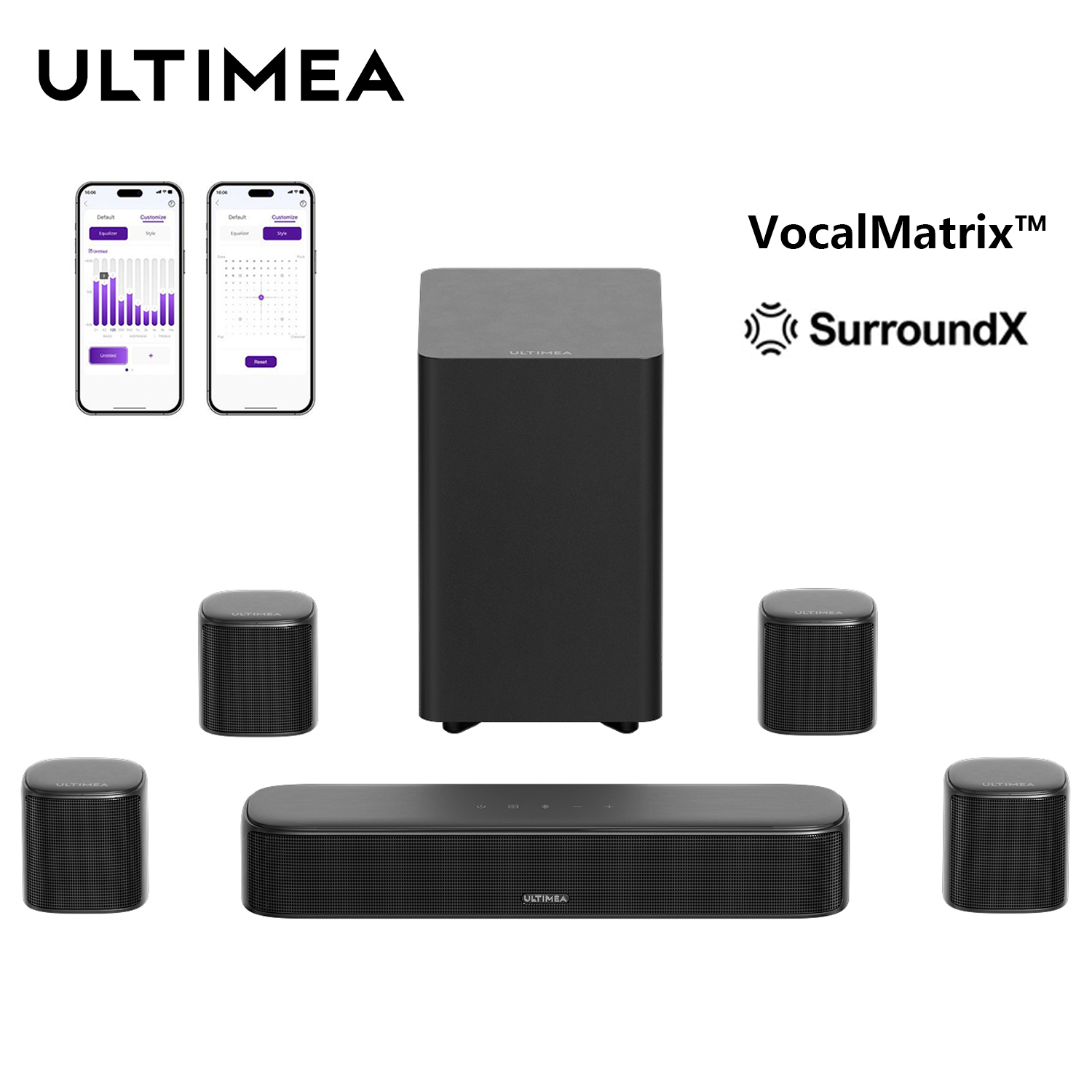 ULTIMEA 7.1ch Sound Bar with S - Home Bar And Theater のレビューと価格