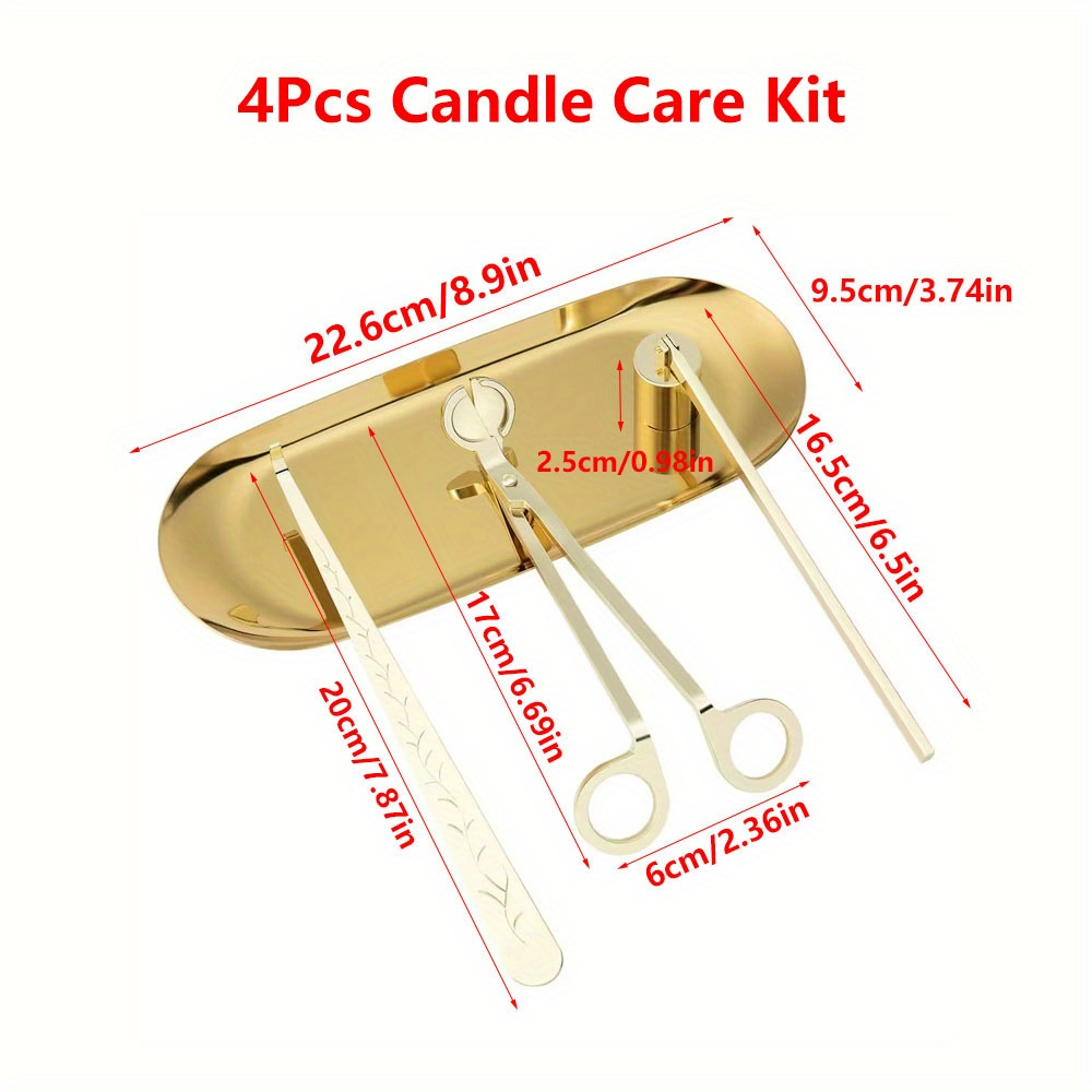 4pcs/set Luxury Candle Care Ki - Home Barber のレビューと価格