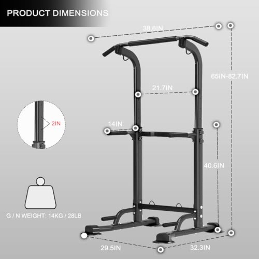 Power Tower Pull Up Bar Height - Home Bar And Gym のレビューと価格