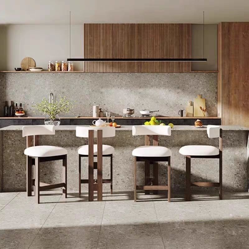 Nordic Bar Stool Solid Wood Hi - Home Bar Seating のレビューと価格