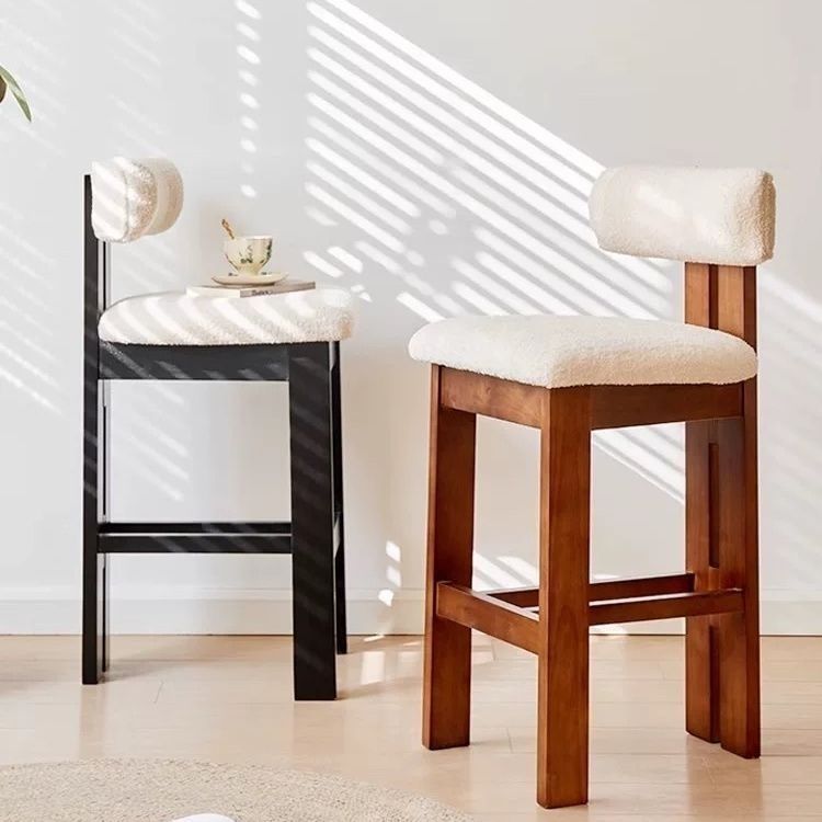 Nordic Bar Stool Solid Wood Hi - Home Bar Seating のレビューと価格