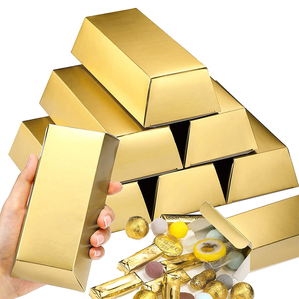 6Pcs Gold Bars Fake Bar Gift B - Bar Cart Gold のレビューと価格