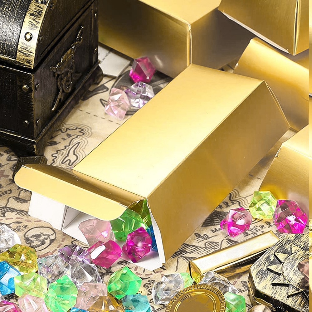 6Pcs Gold Bars Fake Bar Gift B - Bar Cart Gold のレビューと価格