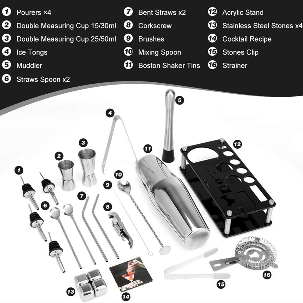 Boston Cocktail Shaker Set 23- - Boston Shaker Set のレビューと価格