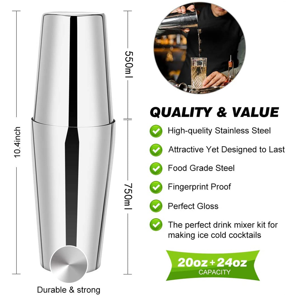 Boston Cocktail Shaker Set 23- - Boston Shaker Set のレビューと価格